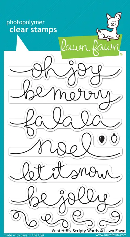 Lawn Fawn - Winter Big Scripty Words