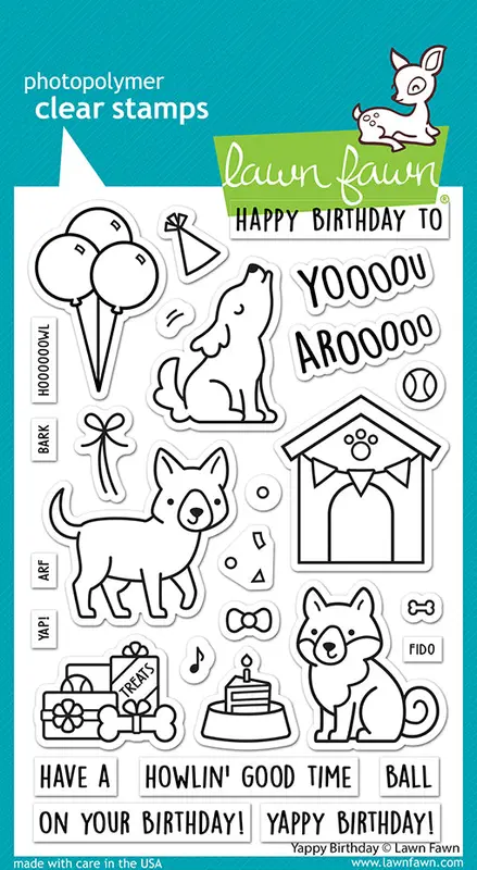 Lawn Fawn - Yappy Birthday