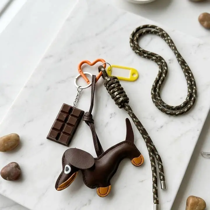 Lea Bag Charm Choco