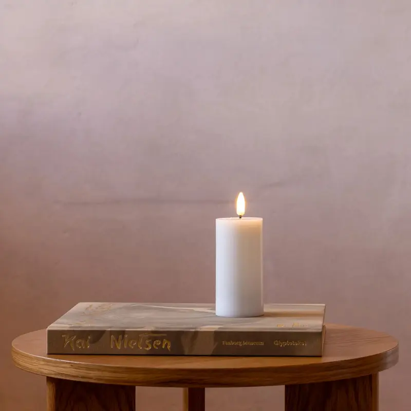 LED Candle rechargeable Pillar 5 x 10 cm