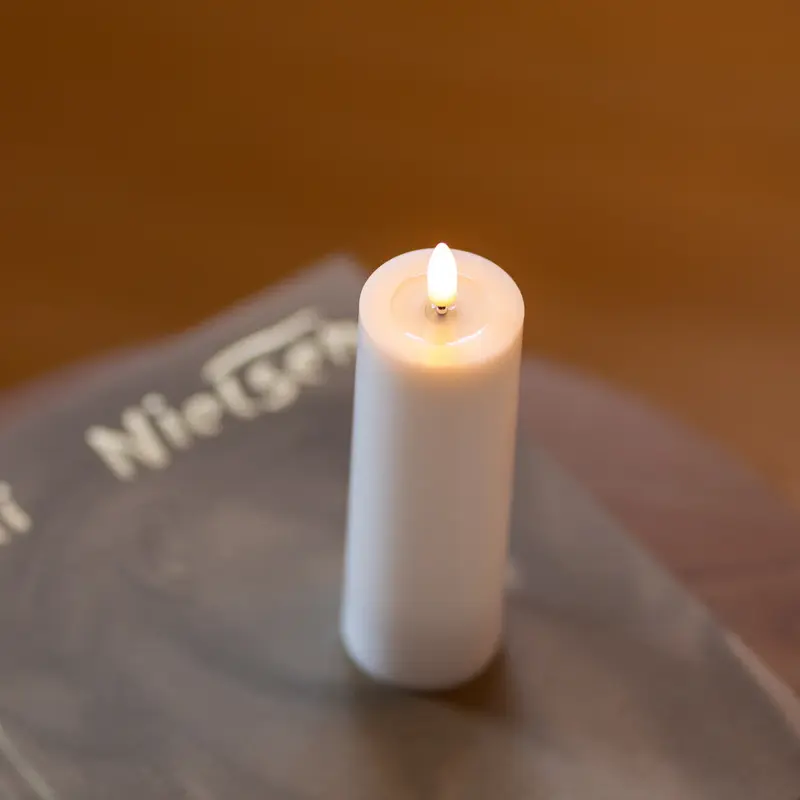 LED Candle rechargeable Pillar 5 x 15 cm