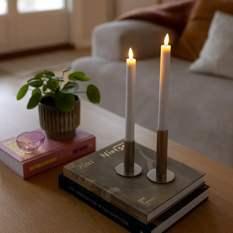 LED Candle Taper Model (set of 2) 22 cm