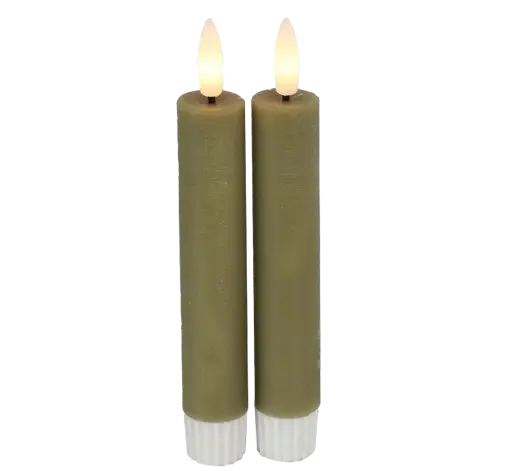 Led dinerkaars toffee 15 cm | Vintage & More