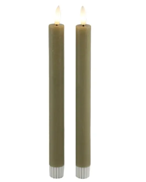 Led dinerkaars toffee 24 cm | Vintage & More