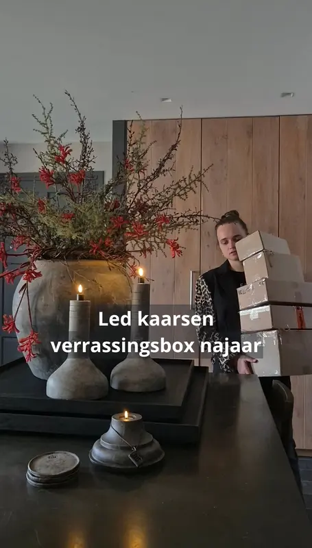 Led kaarsen verrassingsbox najaar