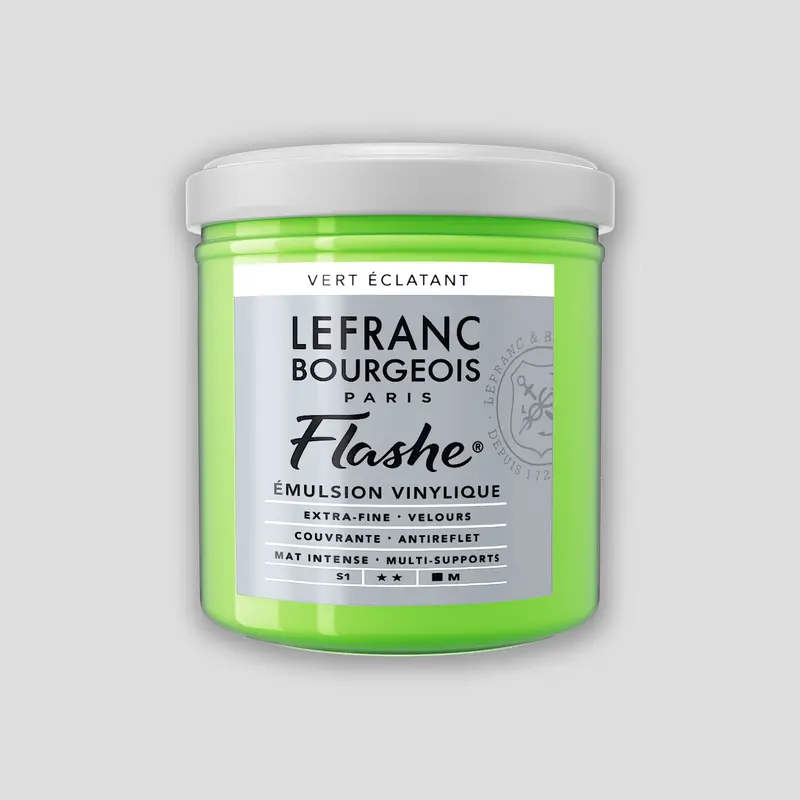 Lefranc Bourgeois Flashe Acrylverf 125ml Bright Green 1