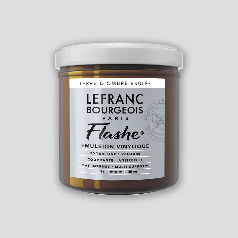 Lefranc Bourgeois Flashe Acrylverf 125ml Burnt Umber 1