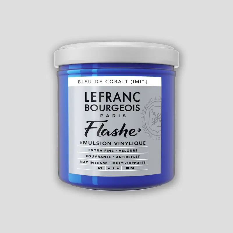 Lefranc Bourgeois Flashe Acrylverf 125ml Cobalt Blue Hue 1
