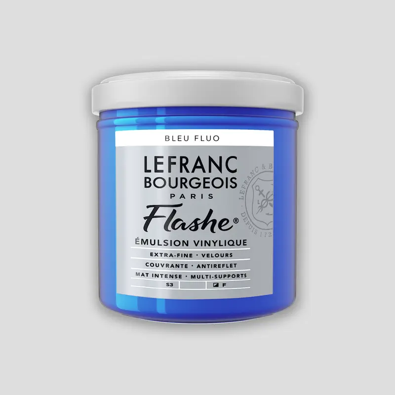 Lefranc Bourgeois Flashe Acrylverf 125ml Fluorescent Blue 3