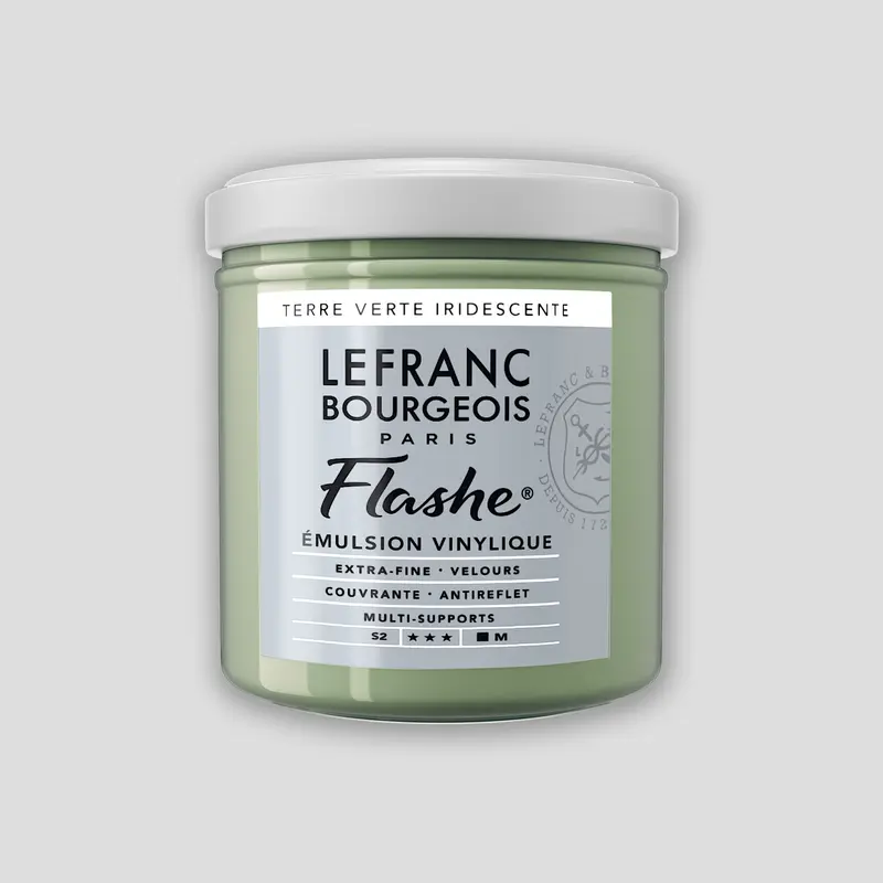 Lefranc Bourgeois Flashe Acrylverf 125ml Green Earth Iridescent 2