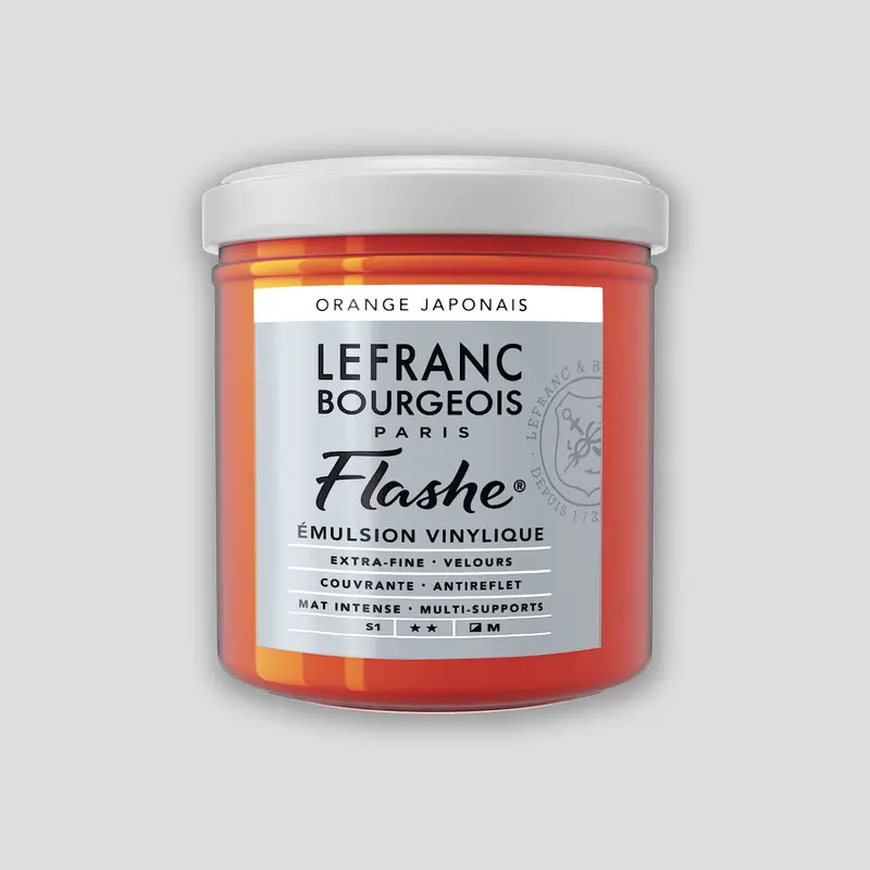 Lefranc Bourgeois Flashe Acrylverf 125ml Japanese Orange 1