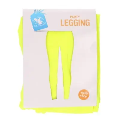 Legging neon geel - one size