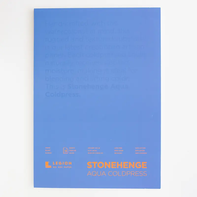 Legion Stonehenge Aqua Coldpress 35x50cm 300gms