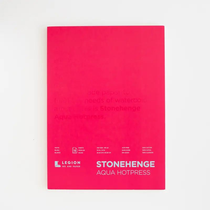 Legion Stonehenge Aqua Hotpress 22x30cm 300gms
