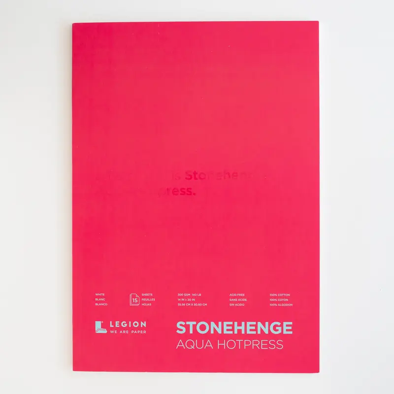 Legion Stonehenge Aqua Hotpress 30x40cm 300gms
