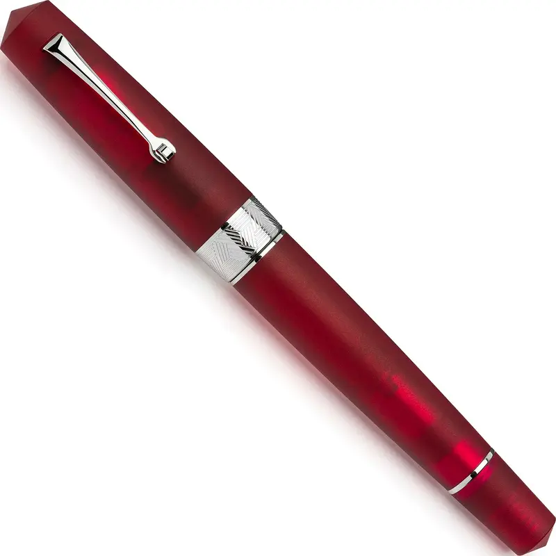 Leonardo Momento Zero Grande Pura Frosted Red fountain pen