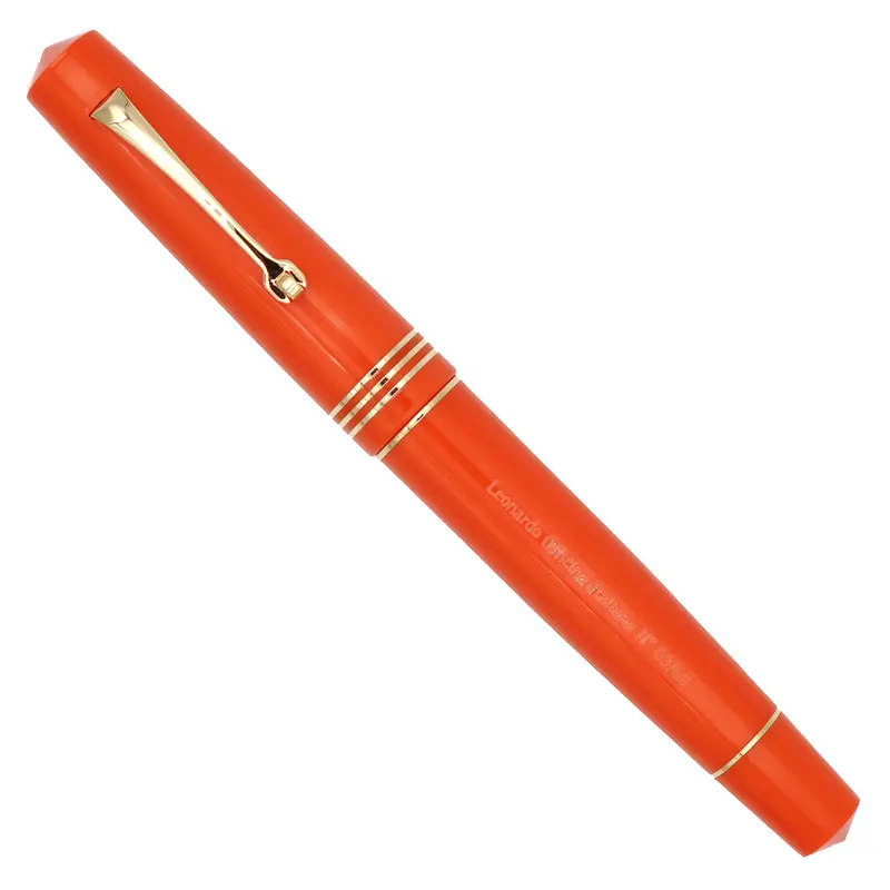 Leonardo Momento Zero Orange Dreams gold trim fountain pen