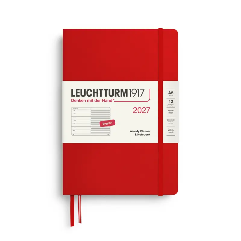 Leuchtturm 2027 diary Hardcover Medium A5 weekly + Notes