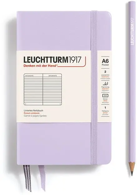 Leuchtturm Notebook Pocket (A6) Hardcover Line