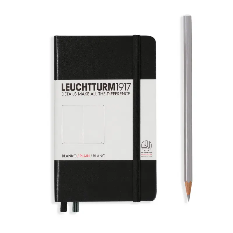 Leuchtturm Notebook Pocket (A6) Hardcover Plain
