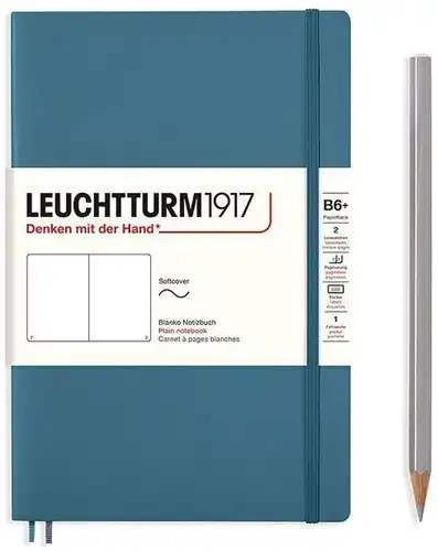 Leuchtturm Notebook Softcover Paperback (B6+) Plain