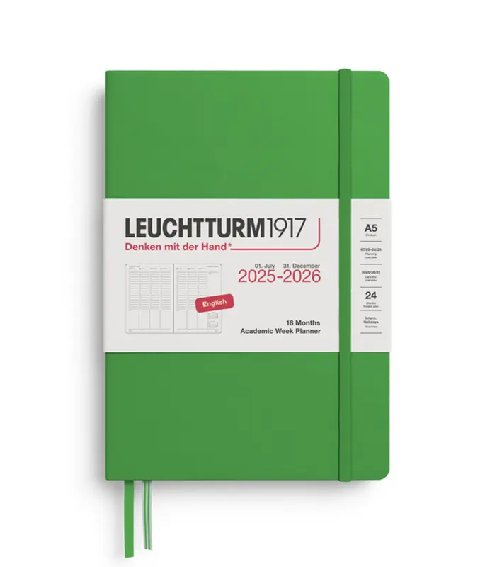 Leuchtturm1917 Academic Weekly Planner 2025-2026, 18Months