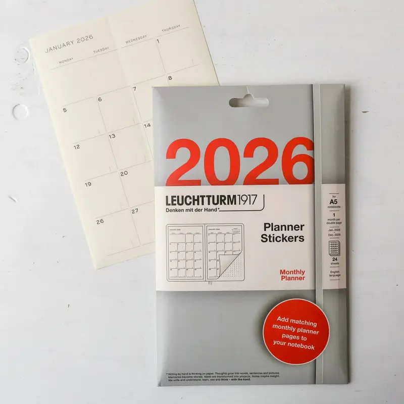 Leuchtturm1917 Monthly Overview Planner Stickers 2026
