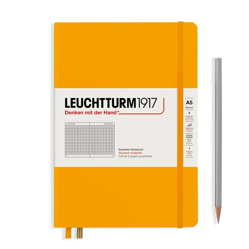 Leuchtturm1917 notitieboek Hardcover Medium A5 ruit