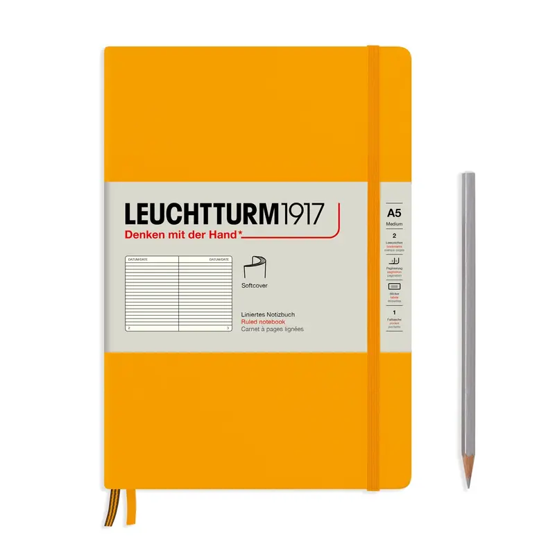 Leuchtturm1917 Notitieboek Softcover Medium A5 gelinieerd