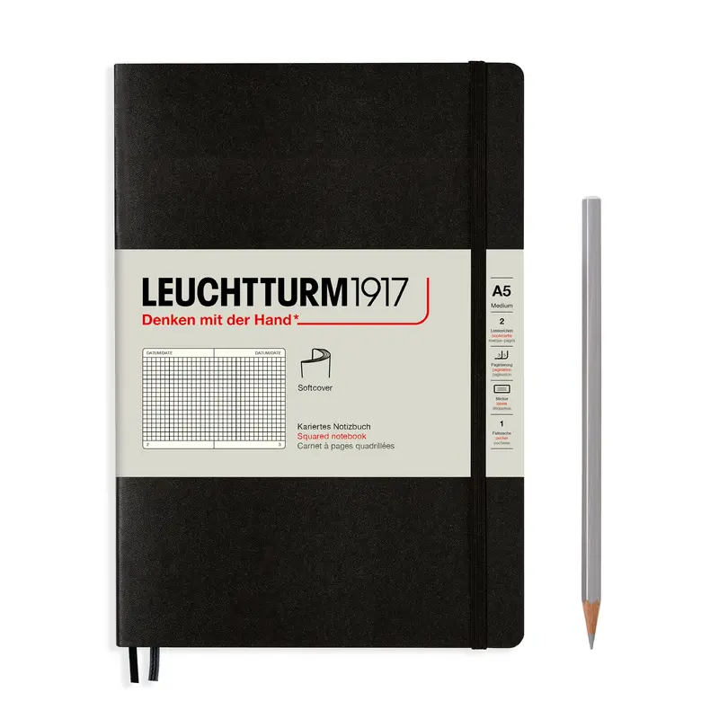 Leuchtturm1917 Notitieboek Softcover Medium A5 ruit