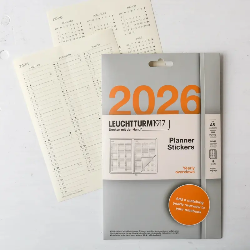 Leuchtturm1917 Yearly Overview Planner Stickers 2026