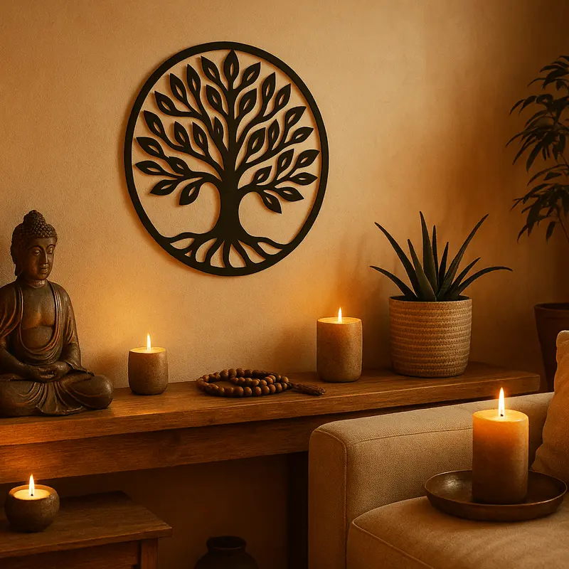 Levensboom muurdecoratie – Tree of Life wandcirkel