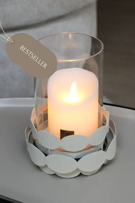 LEYU WINDLICHT | BEIGE | 19CM