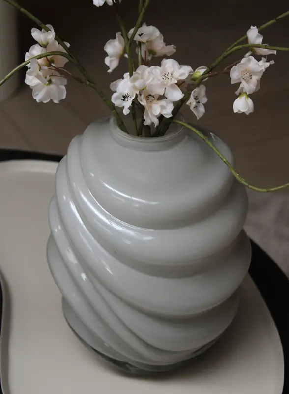 LIGHT & LIVING | SWIRL VAAS | BEIGE