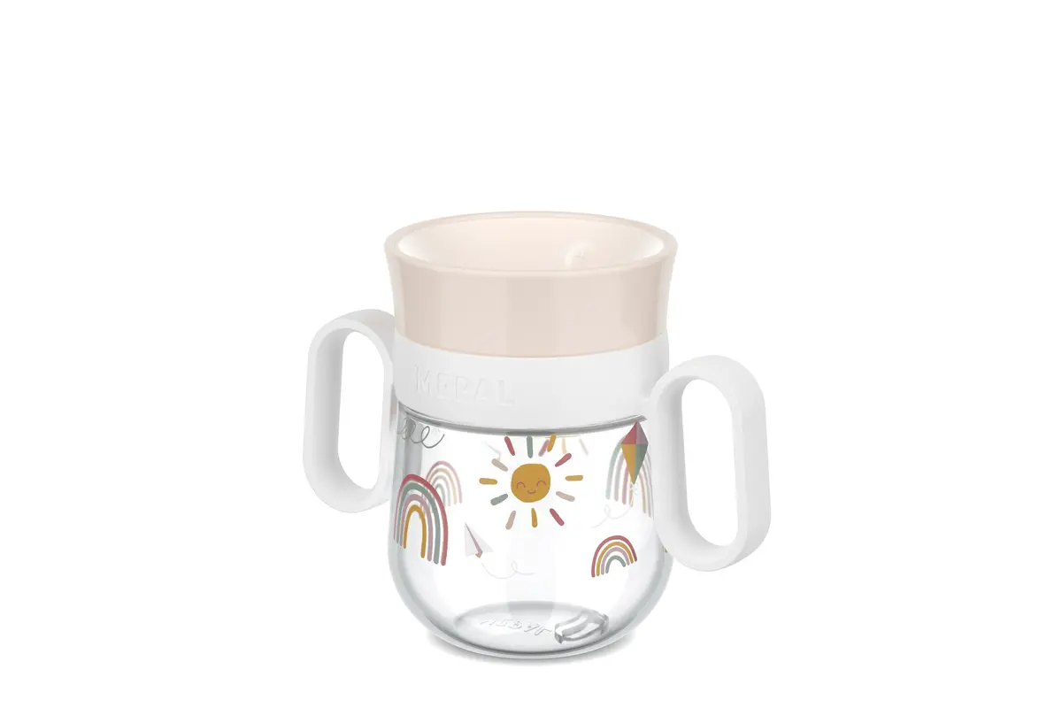 Little Dutch 360° drinkbeker Mepal Mio 200 ml - Sunshine & Rainbow