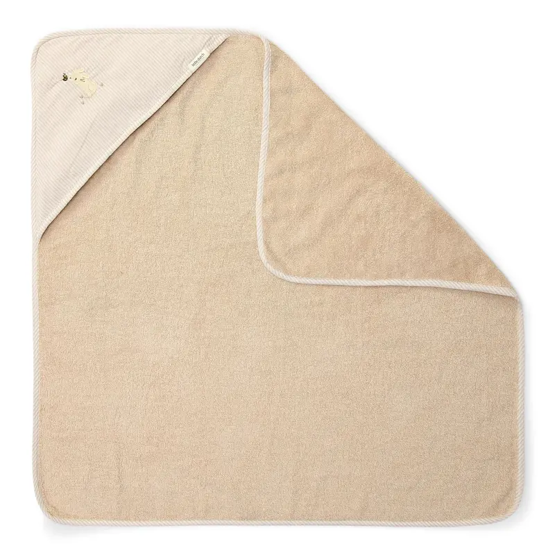 Little Dutch Badcape - Beige - 75 x 75 - Newborn Naturals - Baby Bunny