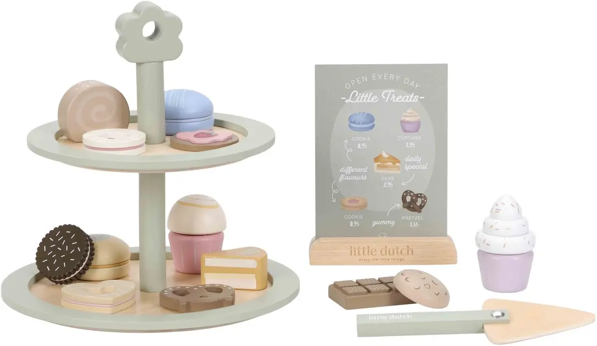 Little Dutch - houten Etagère met gebak