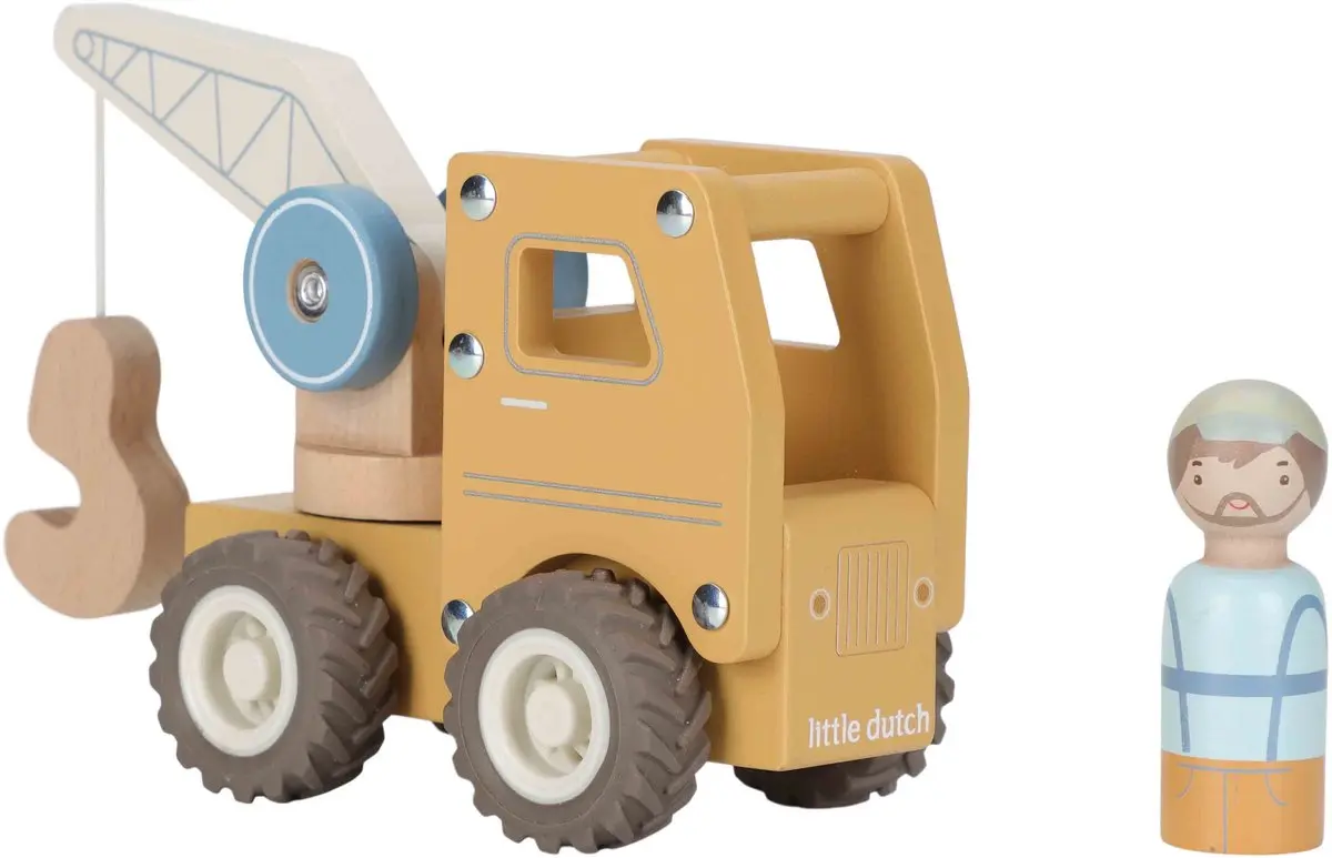 Little Dutch - houten Kraanwagen FSC