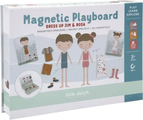 Little Dutch Magnetisch speelbord FSC - Jim & Rosa FSC