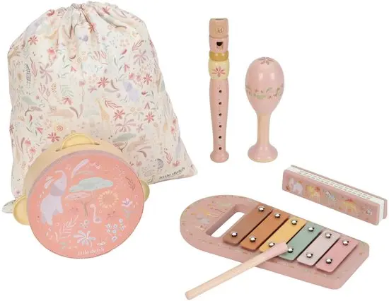 Little Dutch Muziekset - Roze FSC - Safari Friends