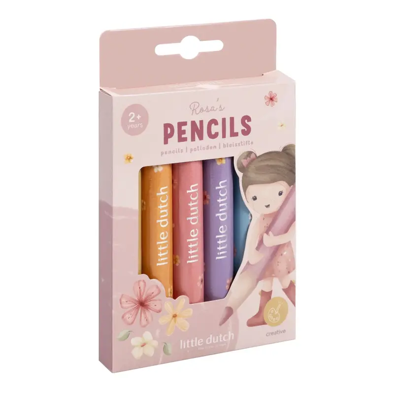 Little Dutch - Potloden - Meerkleurig - Essentials - Rosa