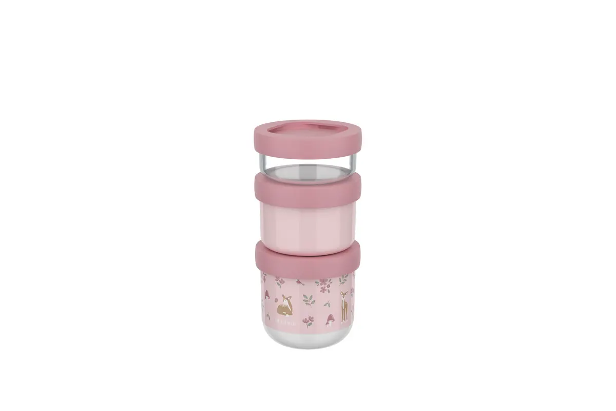 Little Dutch Stapelbare snackbox Mepal Mio 3-delig - Fairy Garden
