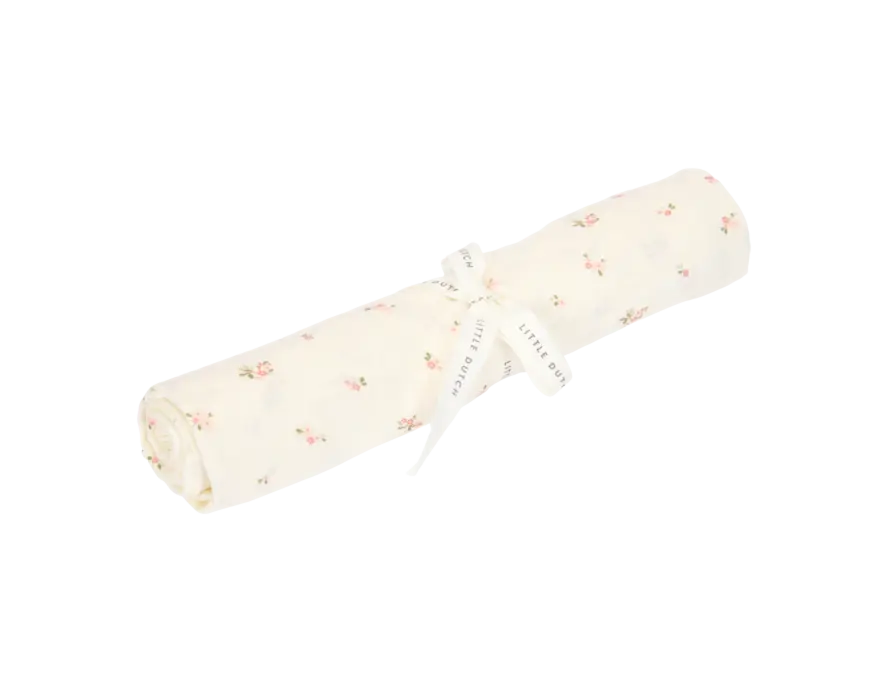 Little Dutch Swaddle doek hydrofiel 120 x 120 Fairy Blossom
