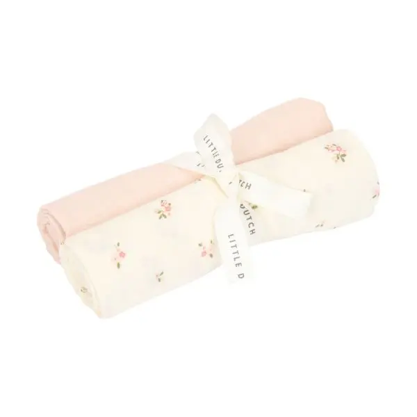 Little Dutch Swaddle Doeken - (Set van 2) - 70 x 70 cm - Hydrofiel - Fairy Blossom/Blossom (Set van 2)