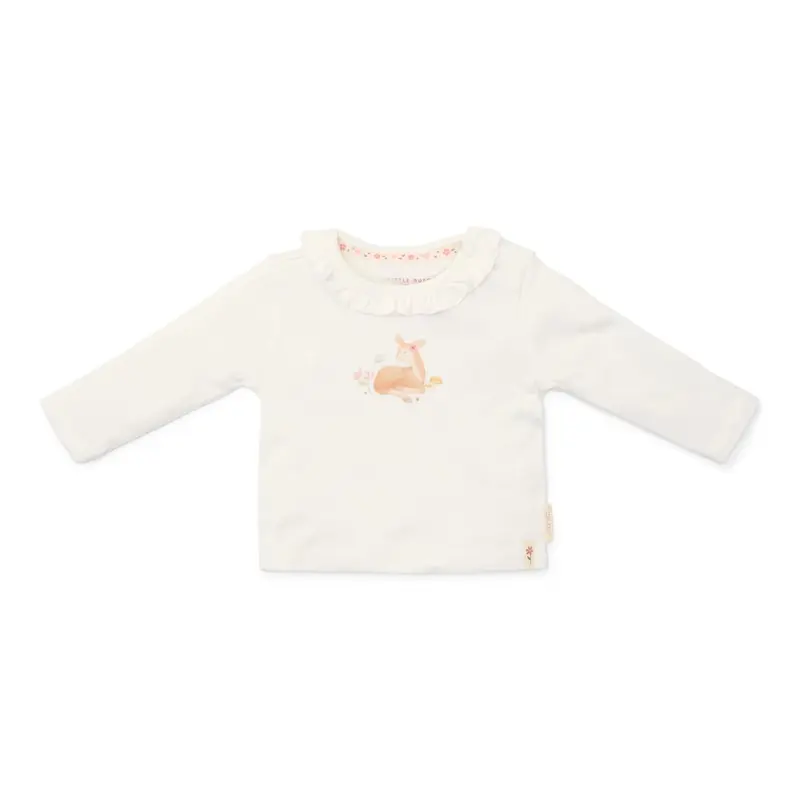 Little Dutch T-shirt lange mouw Off White