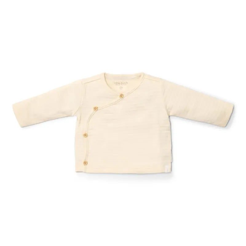 Little Dutch - T-shirt overslag lange mouw Creme