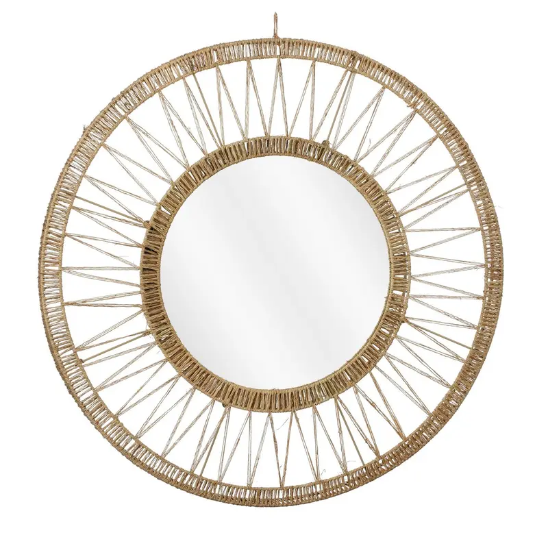 Ludy Wandspiegel - Ø70 cm - Jute