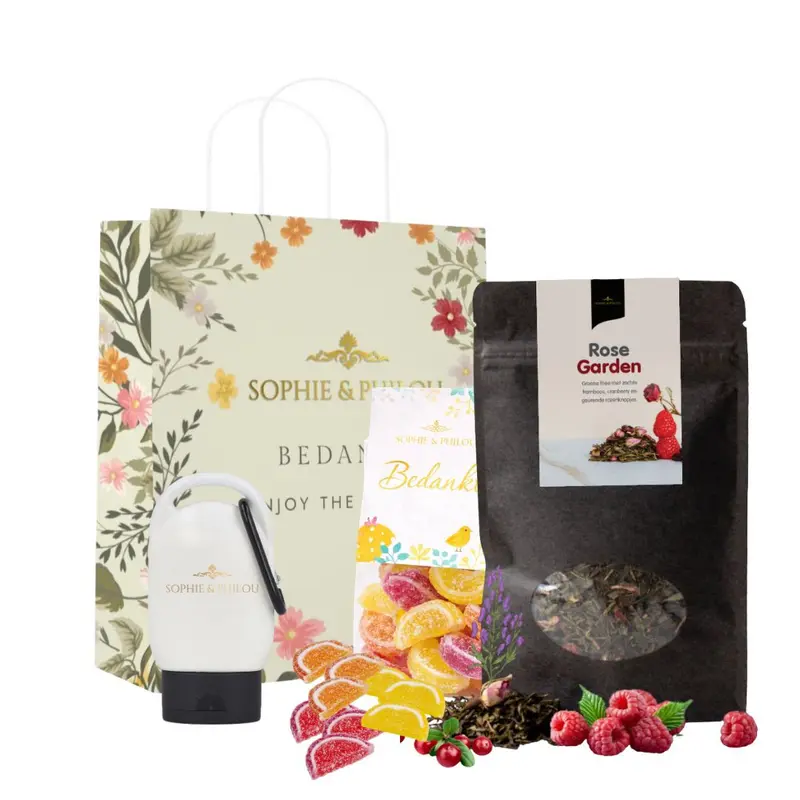 Luxe Thee Cadeautasje – Sophie & Philou Bedankmoment