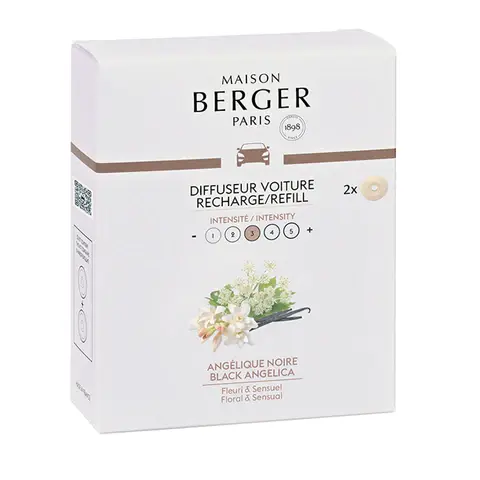 Maison Berger Angélique Noire Navulling autogeurset 2 stuks