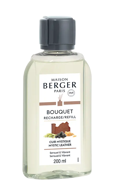Maison Berger Cuir Mystique / Mystic Leather Geurstokjes navulling 200ml